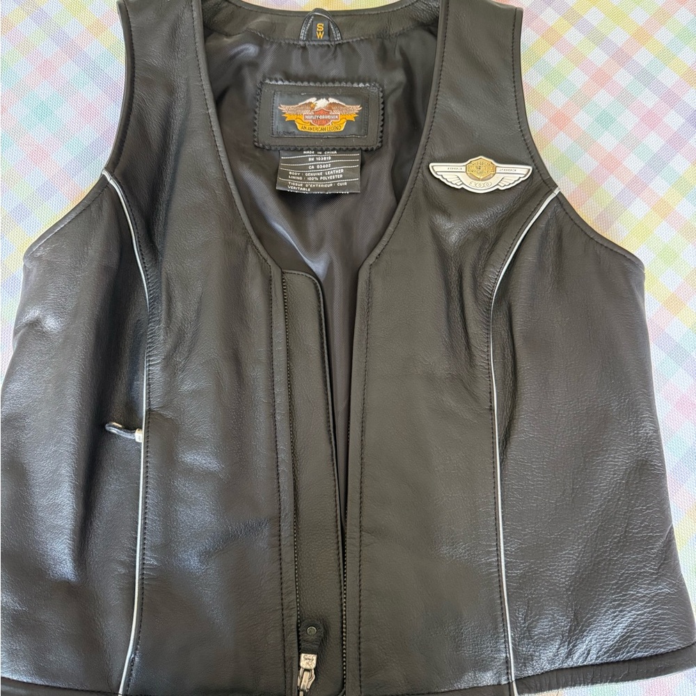 Harley-Davidson Black Leather Vest